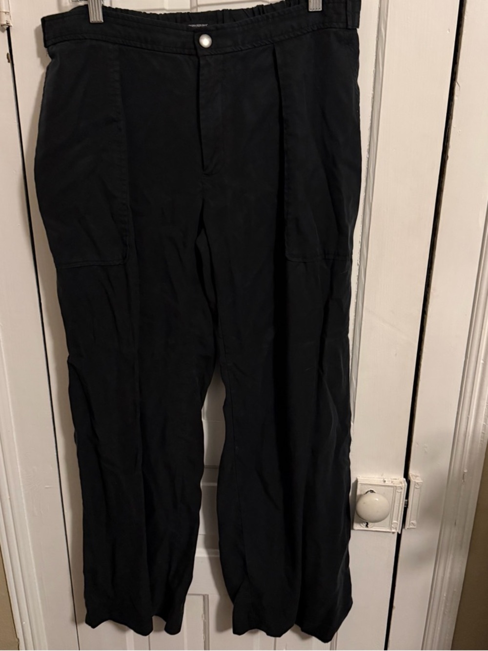 Banana Republic Factory Wide Leg Pants Black Large